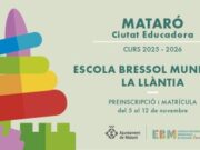 El període de preinscripció extraordinària a l’Escola Bressol La Llàntia s’obre per a infants d’I1 i I2