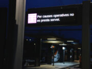 Trens aturats i sense conductors a Sant Vicenç de Calders en una nova jornada sense servei de Rodalies