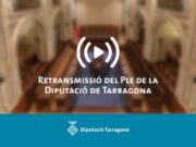 Seguiu en directe el Ple extraordinari de la Diputació de Tarragona el 20 de gener