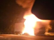 L’incendi d’un camió al Vendrell causa retencions a l’AP-7