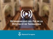 Retransmissió en directe del Ple ordinari de la Diputació de Tarragona
