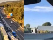 Matí crític al Vendrell: un accident amb camió col·lapsa l’AP-7