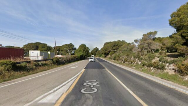 Imatge de la C-31 a la alçada (Calafell)